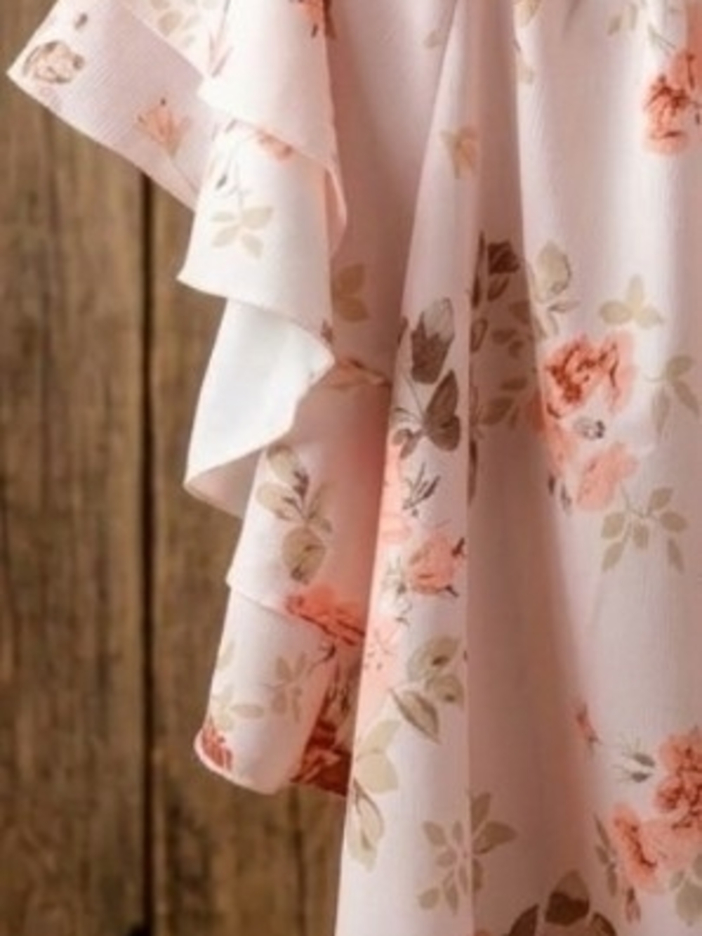 Floral Off-Shoulder Ruffle Top - Pink - Picture 3 of 8